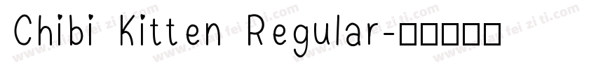 Chibi Kitten Regular字体转换